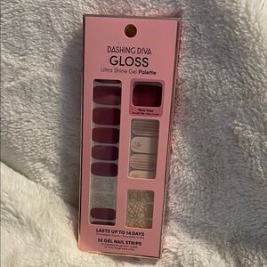 Dashing Diva Gloss Ultra Shine Gel Palette - Pink, Silver, Cream